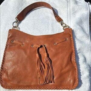 Elegant Tan Leather Women's Bag